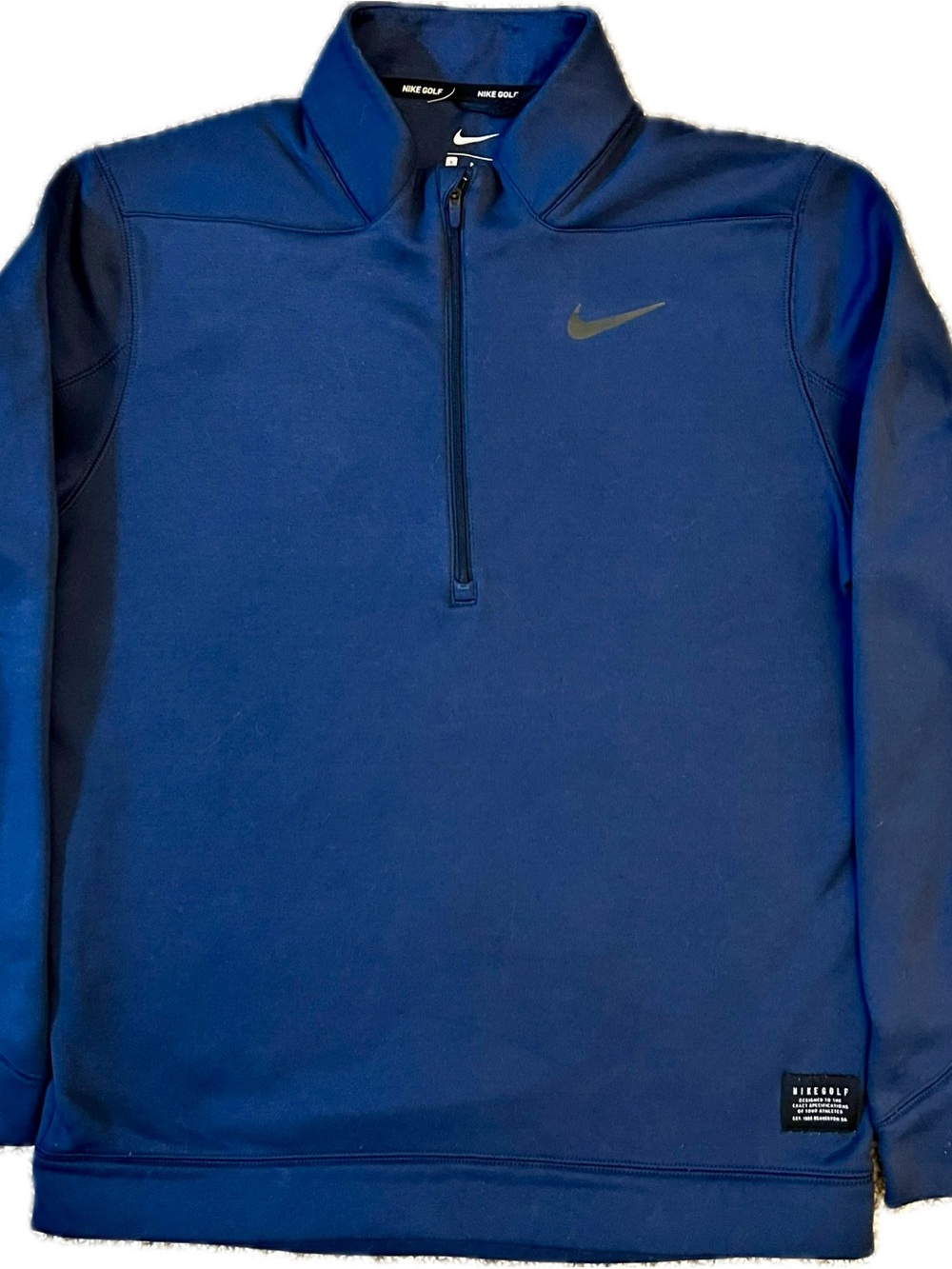 Nike Navy Blue Half-Zip Golf Pullover